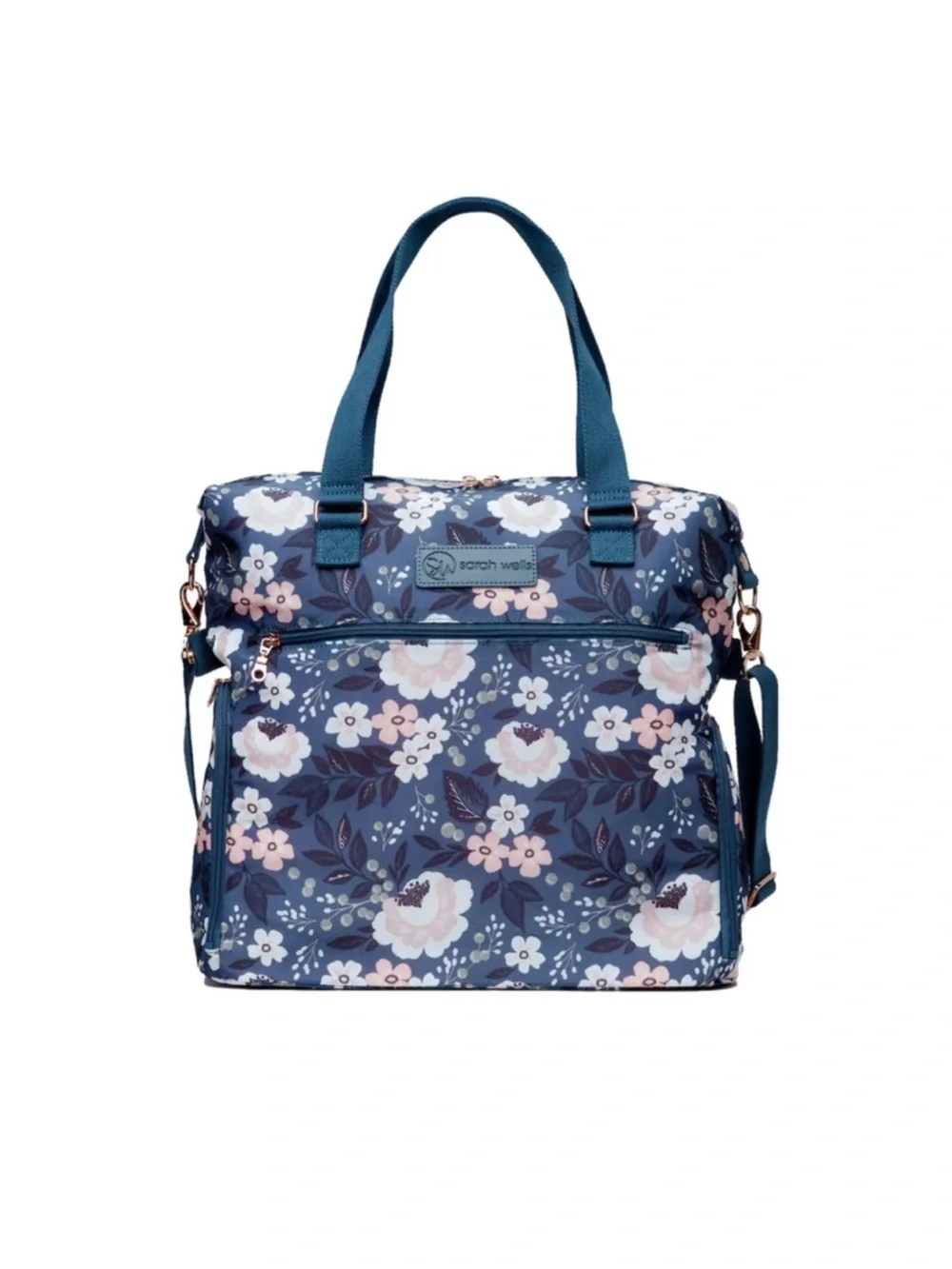 Sarah Wells Lizzie Pump Bag Navy Floral